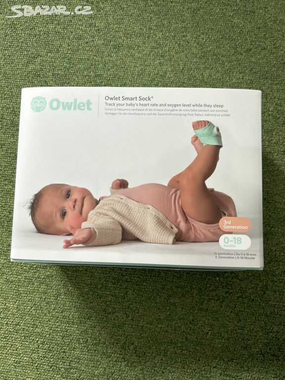 Owlet Smart Sock 3 chytrá ponožka mentolová