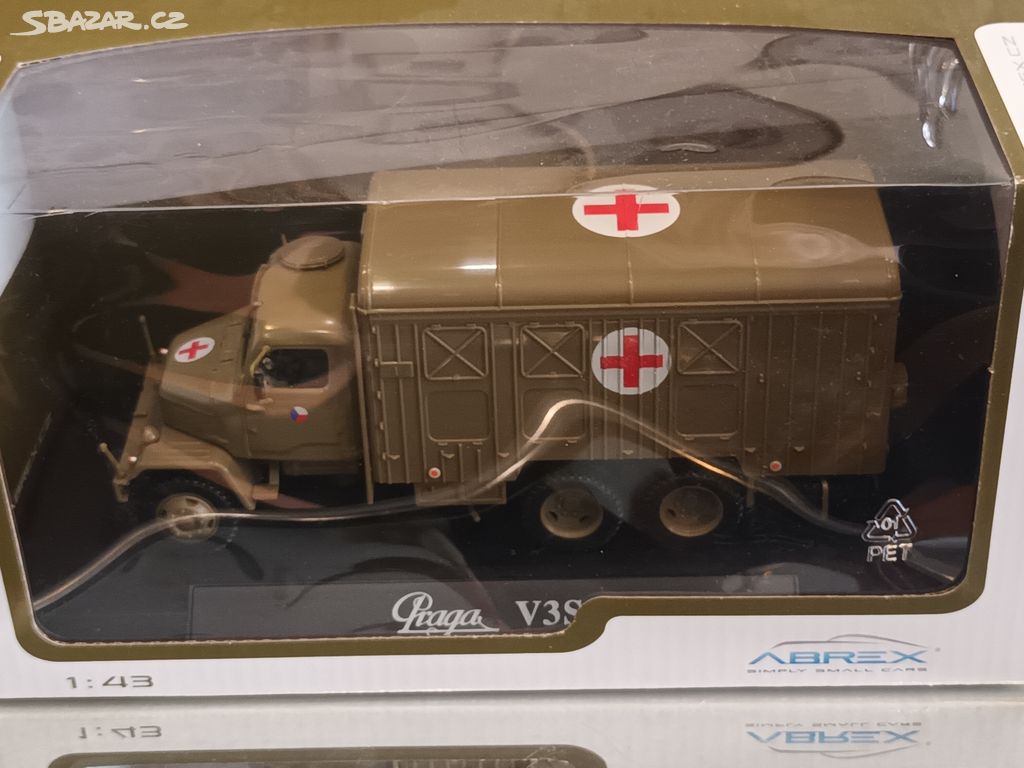 Praga V3S-ABREX 1:43 Armádní Sanita.