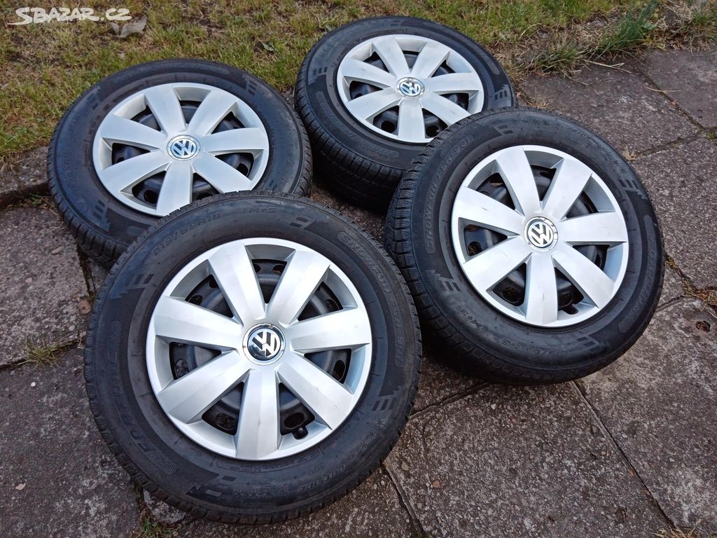 Zimní kola 16ky 5x112 pneu 99% Vw Seat Škoda Audi