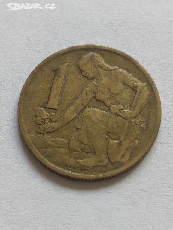 Mince 1 Koruna 1959 Československo