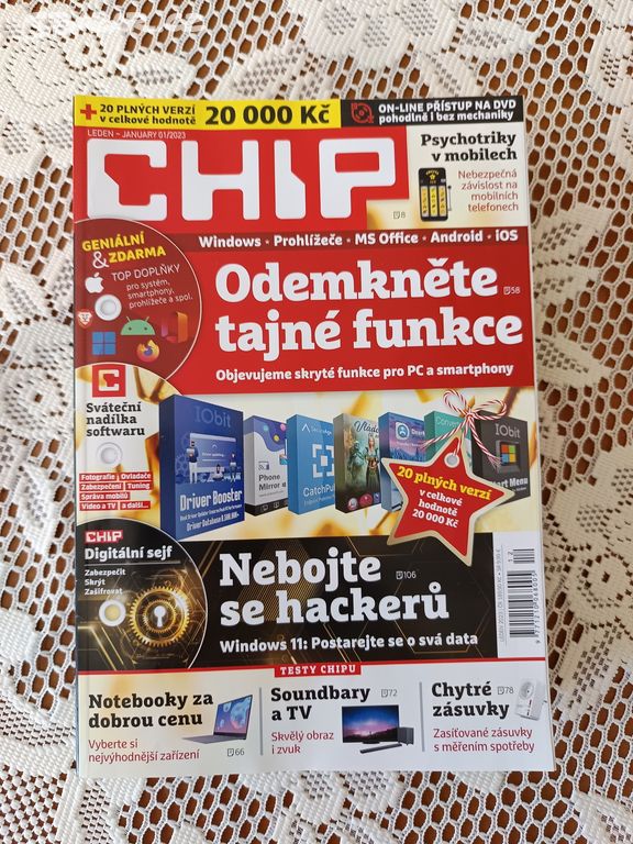 Časopis Chip, kompletní ročník 2022 včetně DVD