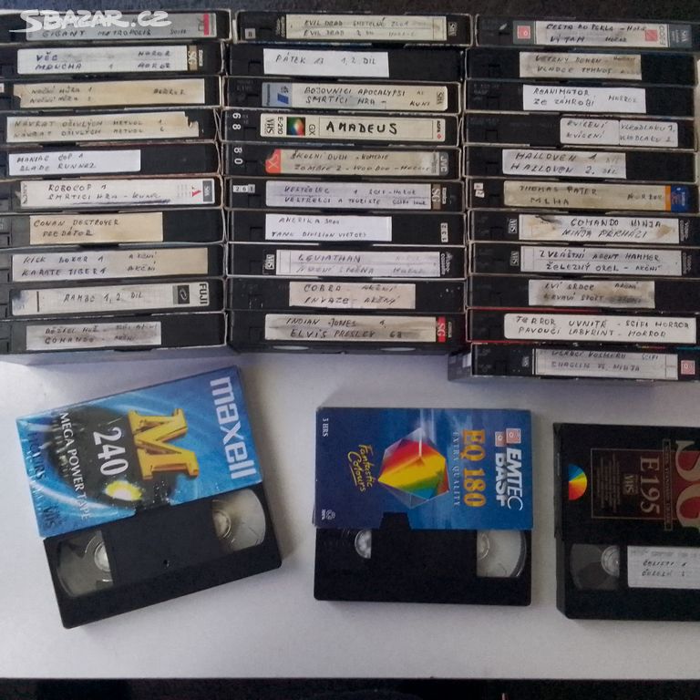 Video kazety VHS JEDNOHLASY DABING