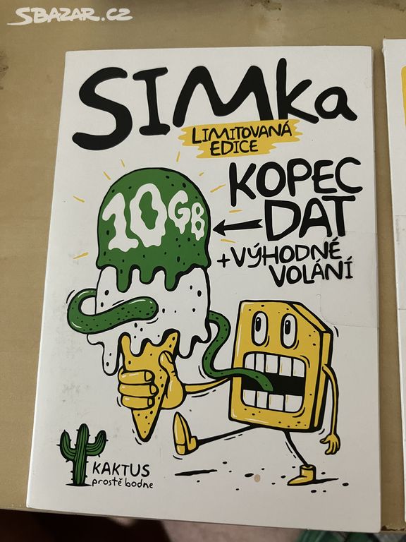 SIM Kaktus limitovaná edice 10GB/měs. za 250,-