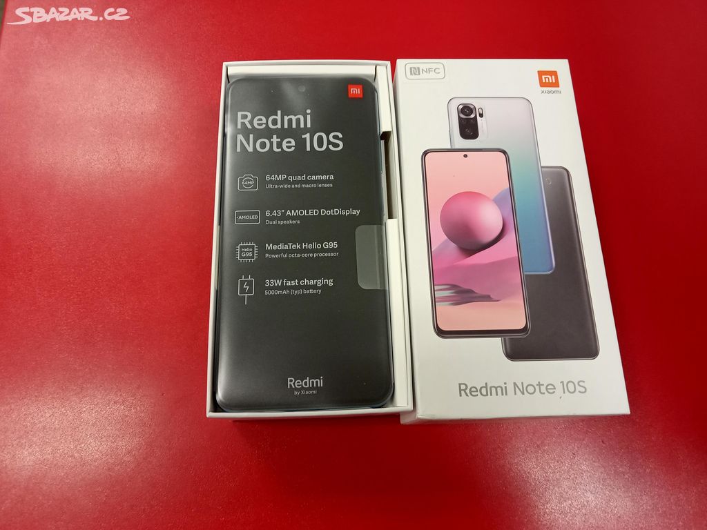 Xiaomi Redmi Note 10S 6GB/64GB rozbalen zár 6 měs