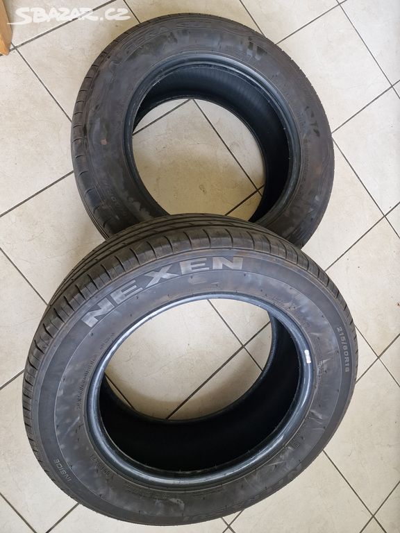 2 letní pneu NEXEN 215/60/R16 95V - pár za 1000 Kč