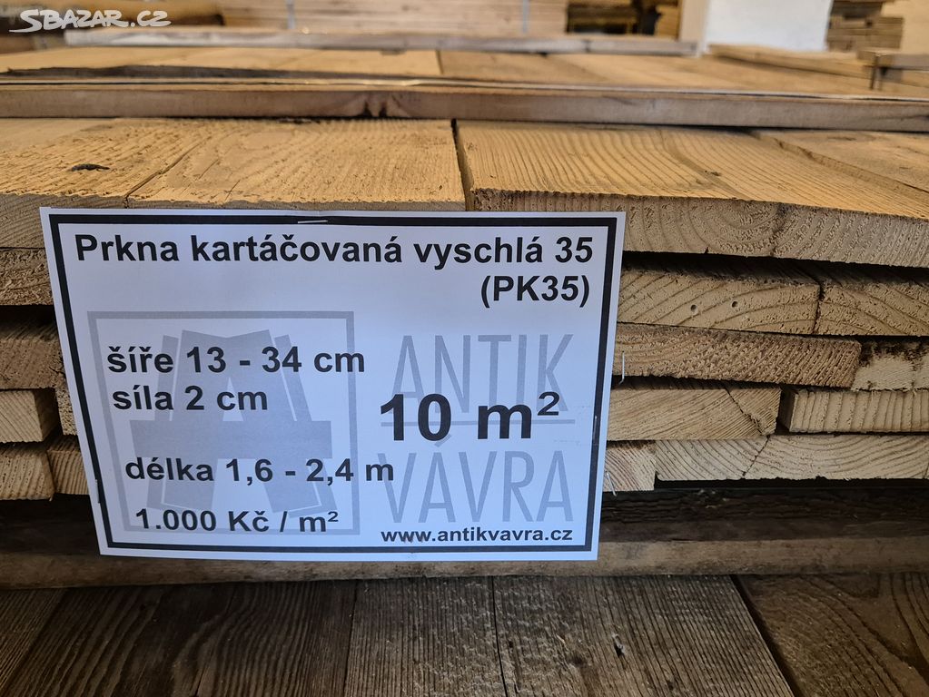 Prkna kartáčovaná vyschlá 35