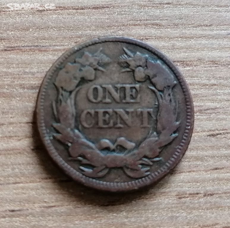 1 Cent 1857 USA mince Spojené státy Americké