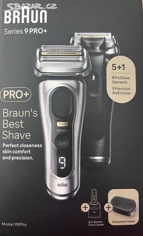 Holící strojek Braun 9 Pro+ 9597cc, NOVÝ