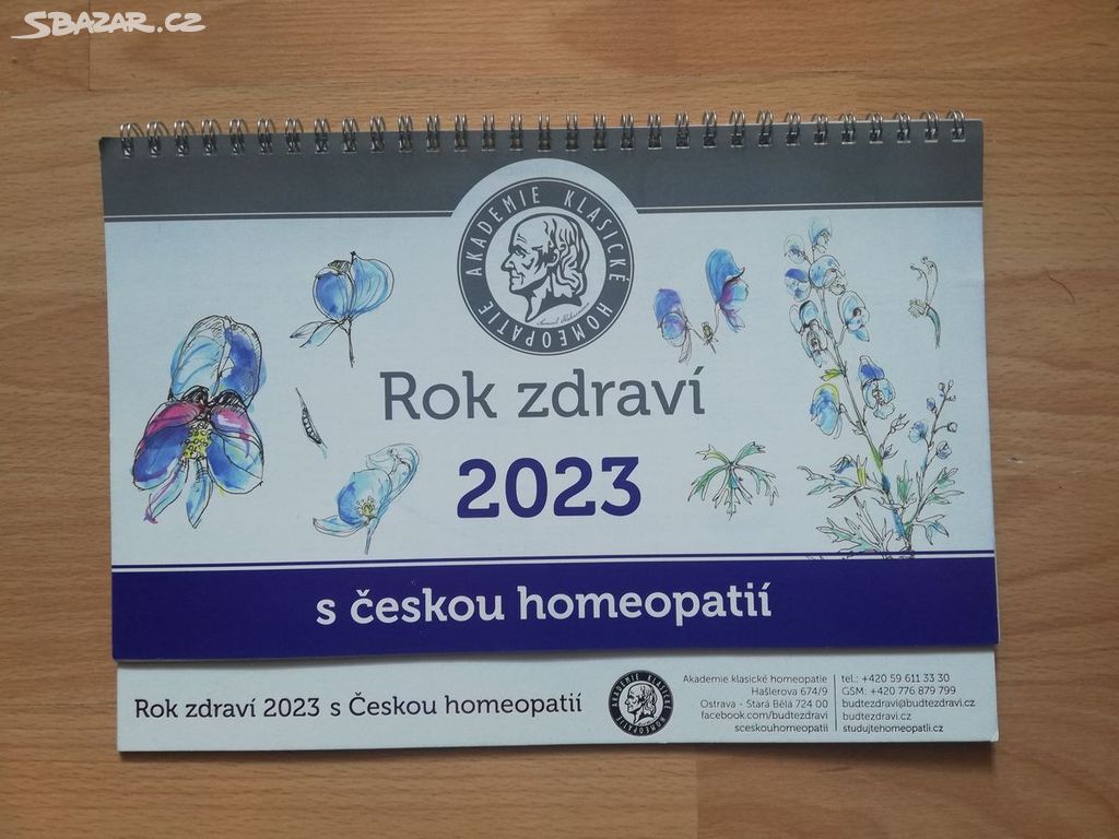 Kalendář Rok zdraví s českou homeopatií 2023