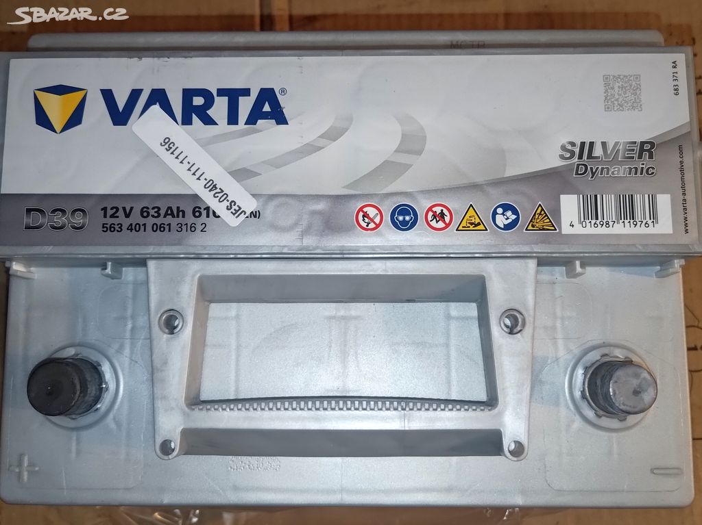 Varta Silver Dynamic D39 - 610A 63Ah 12V 563401061