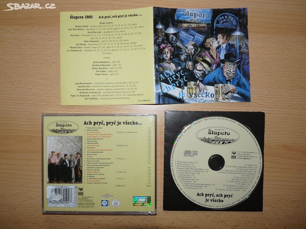 prodám CD ŠLAPETO-Ach Pryč,pryč je všecko.. 2001