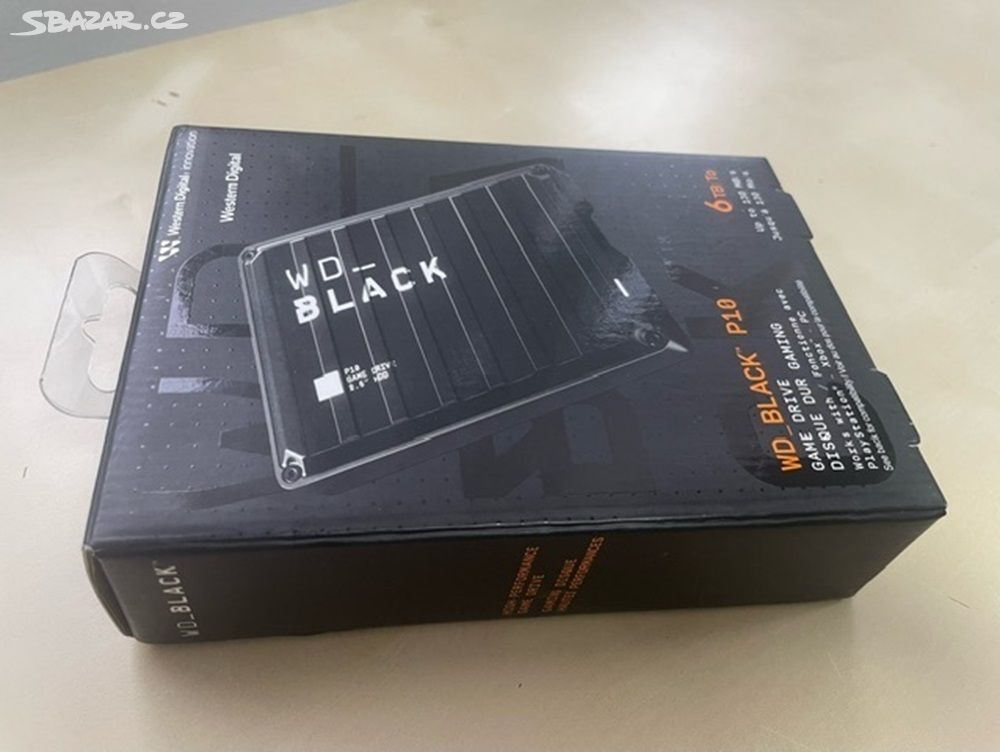 Externí Disk WD Black Game Drive P10 6TB