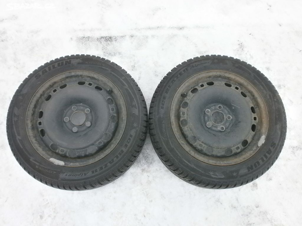 2xObutá zimní kola na ŠKODA FABIA 2 195/55 R15