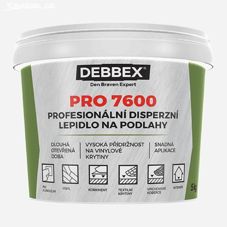 Lepidlo na vinyl podlahu Debbex PRO 7600 (10kg)