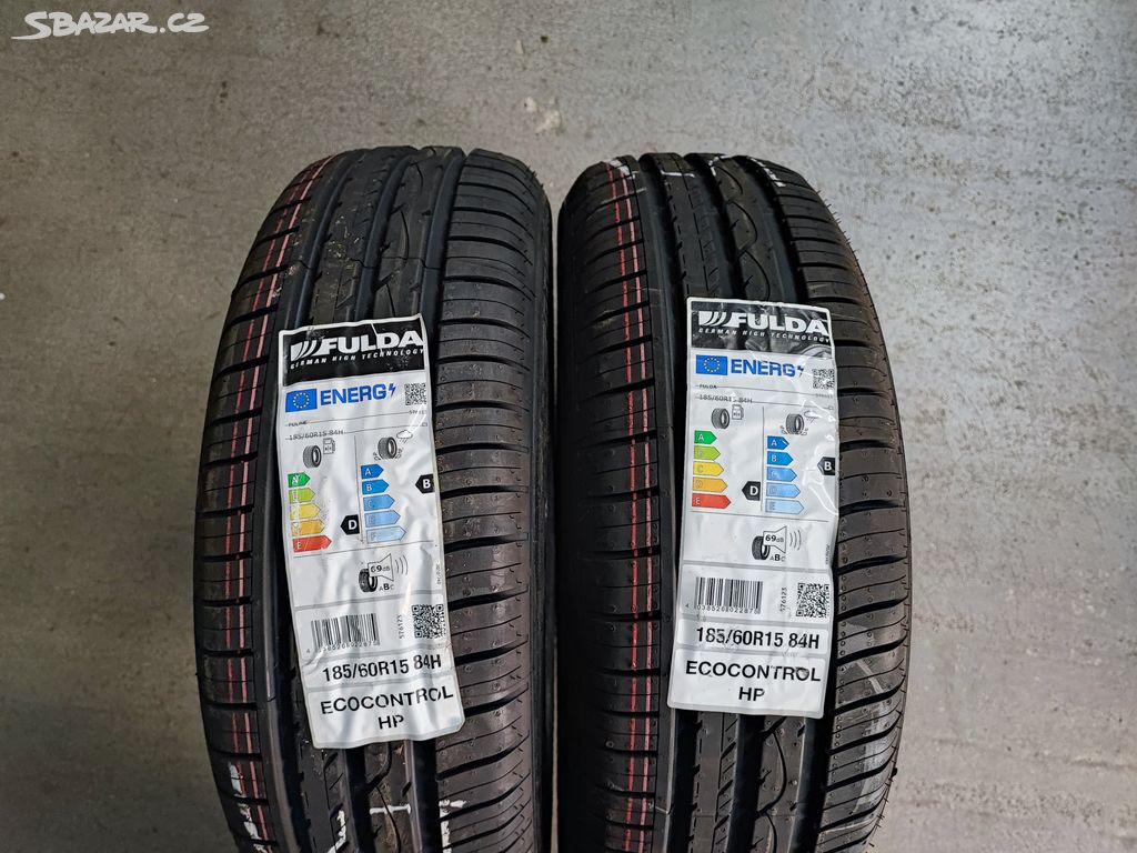 Nové letní pneu 185-60-15 R15 R Fulda pneumatiky