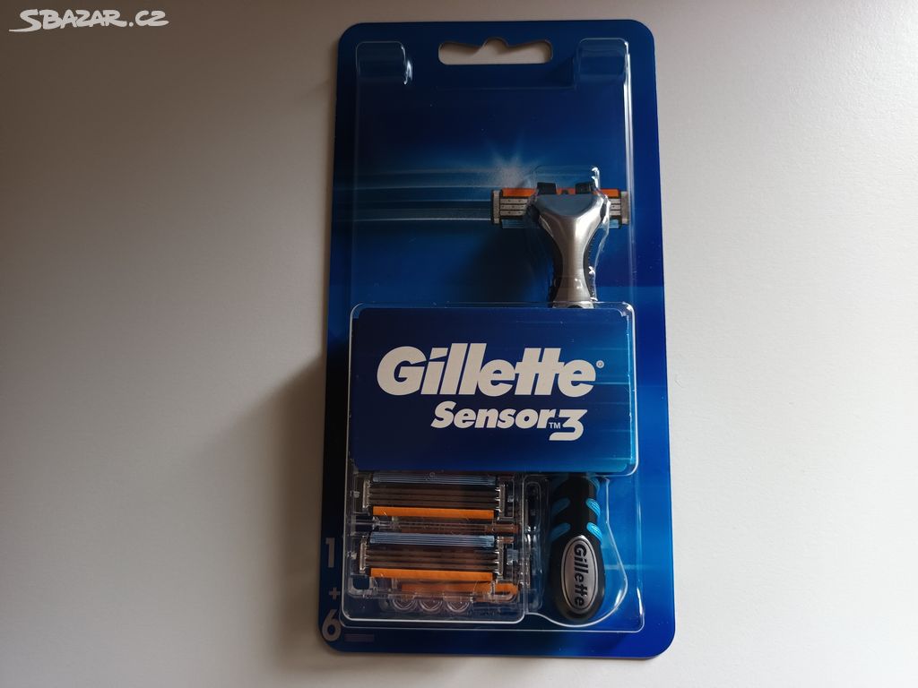 Holicí strojek GILLETTE Sensor 3 + hlavice 6 ks