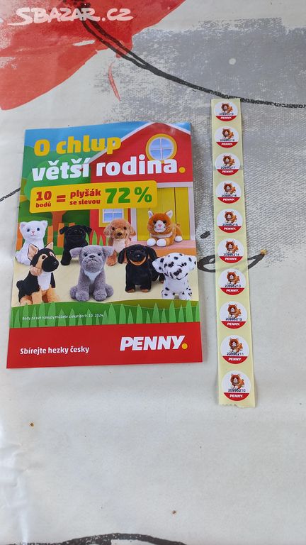 Penny body (prozatím 115 bodů) na plyšové zvířátka