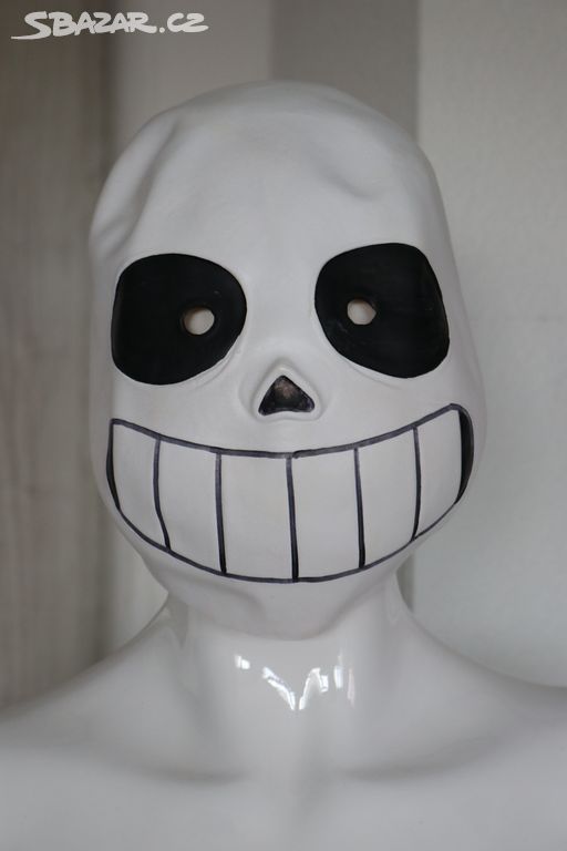 Halloweenská máska ke kostýmu skeleton