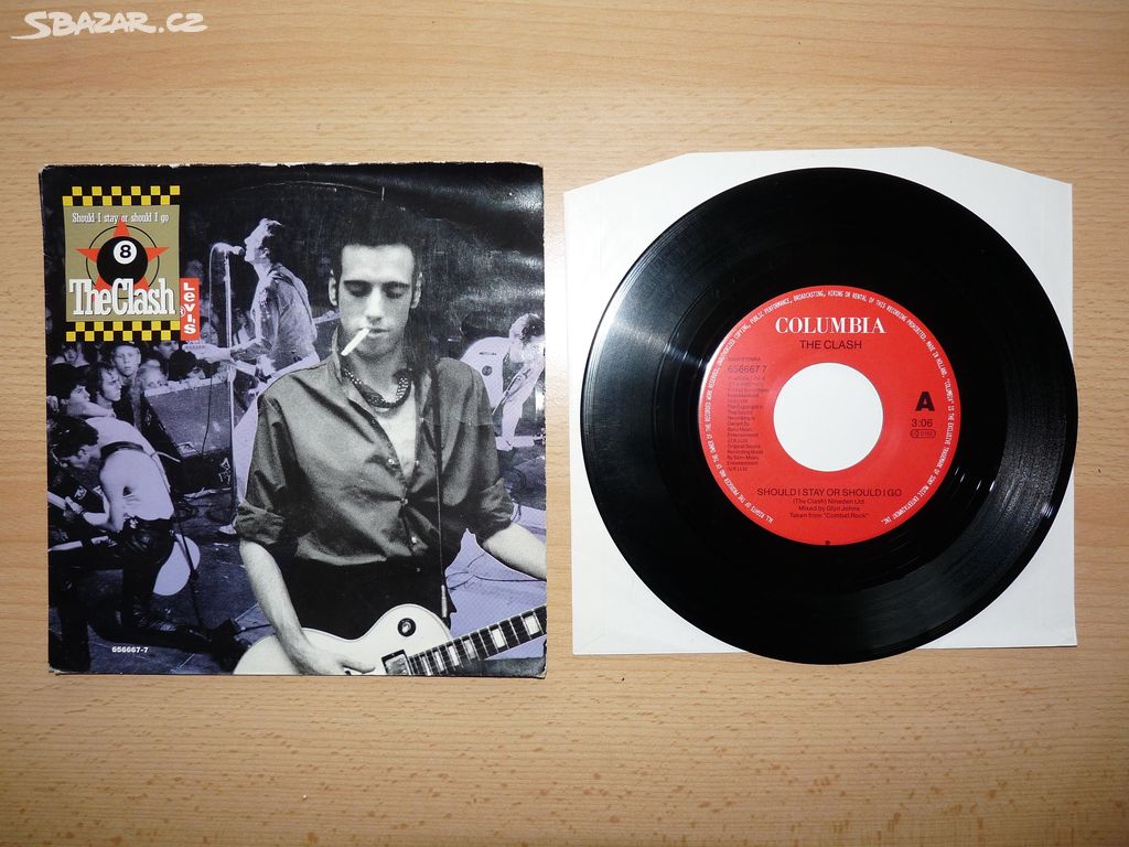 prodám SP THE CLASH/BAD II-Split 1991 Columbia RAR