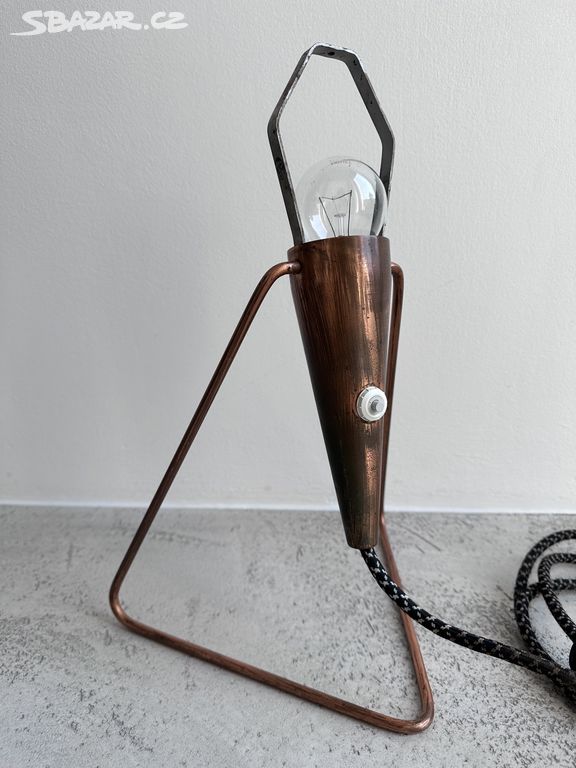 Velká retro lampa "číňan" design Helena Frantová