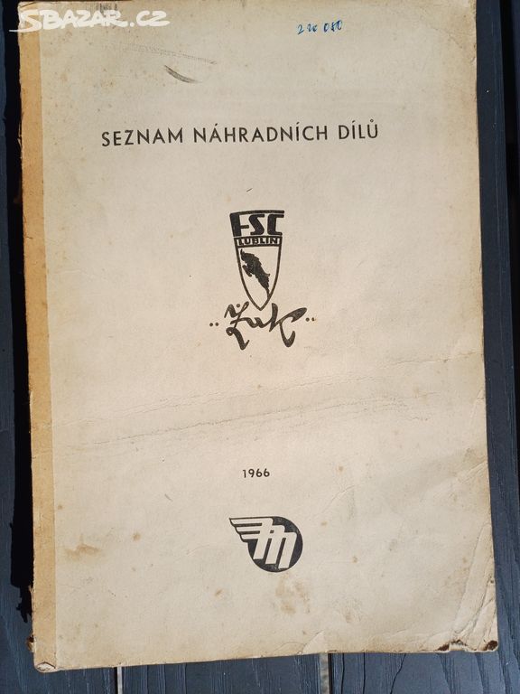 Katalog náhradních dílů Žuk 1966 poškozený