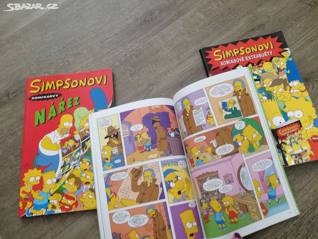 Simpsonovi komiksy komiks kniha knihy čtení