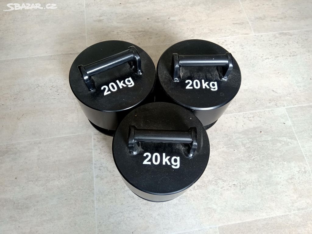 Závaží 20 kg, kontrolní etalon, ocelové, vyprodej