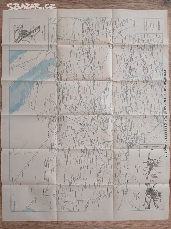 Stara mapa, Rakousko Uhersko, železnice, vzácné