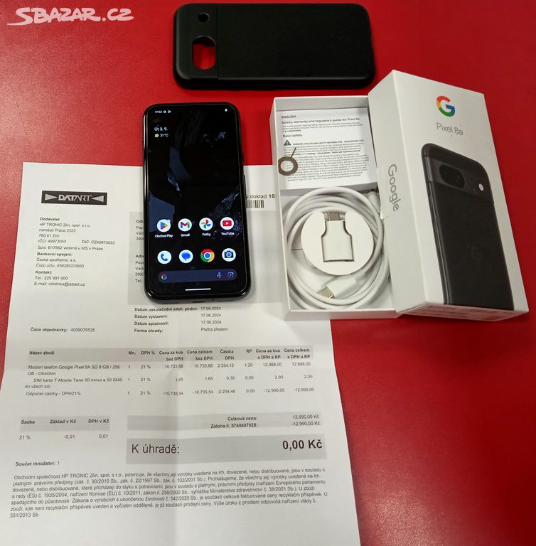 Google Pixel 8a 8/256GB záruka 21 měsíců Datart