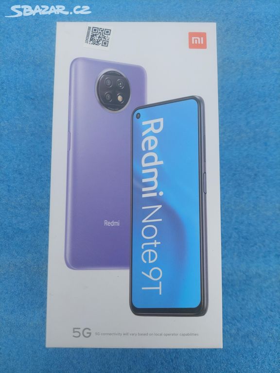 REDMI NOTE 9T - 5G - 4GB/128GB - 48MPx - TOP STAV