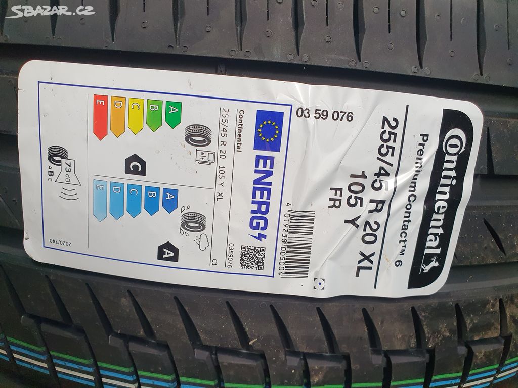 Prodám sadu nových letních pneu 255/45R20 XL,105Y