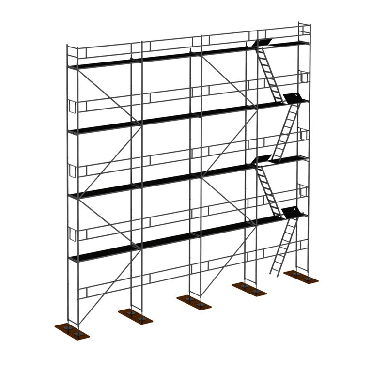 HLINÍKOVÝ VÝŠKOVÝ P70 100m2 Lešení typu Plettac