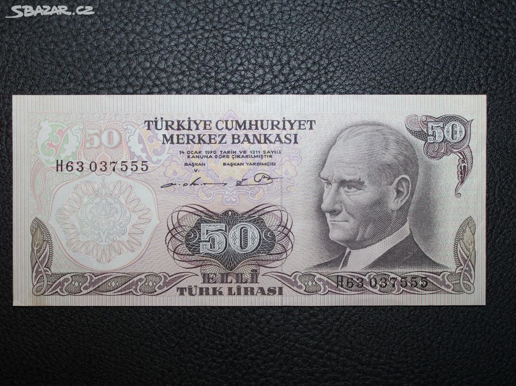 Turecko 50 Lira 1970