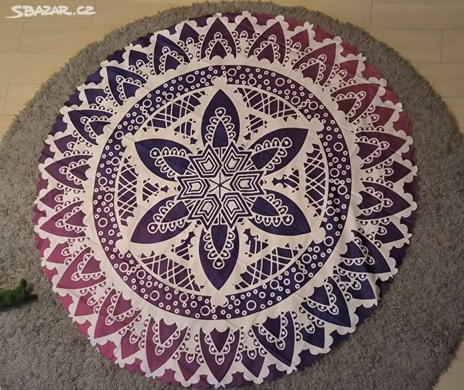 NOVÝ Ubrus PVC Mandala Kulatý 152 CM