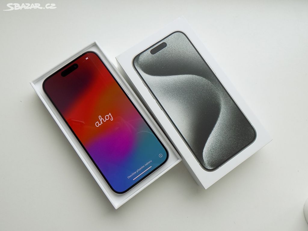 APPLE iPhone 15 Pro 256GB Bílý Titan-ZÁRUKA-TOP