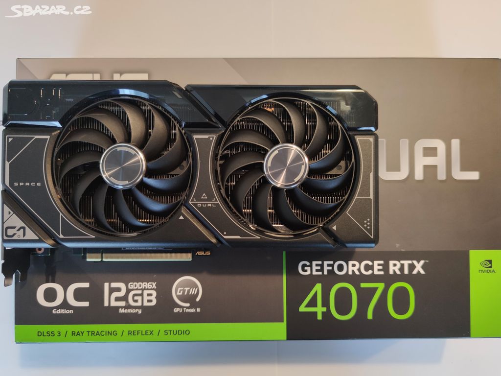 Grafická karta ASUS GeForce DUAL RTX 4070 OC 12GB