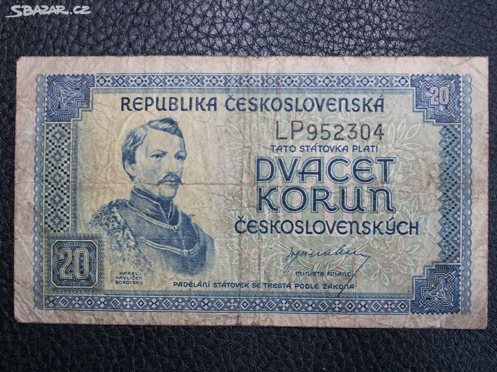 20 Kčs 1945 serie LP