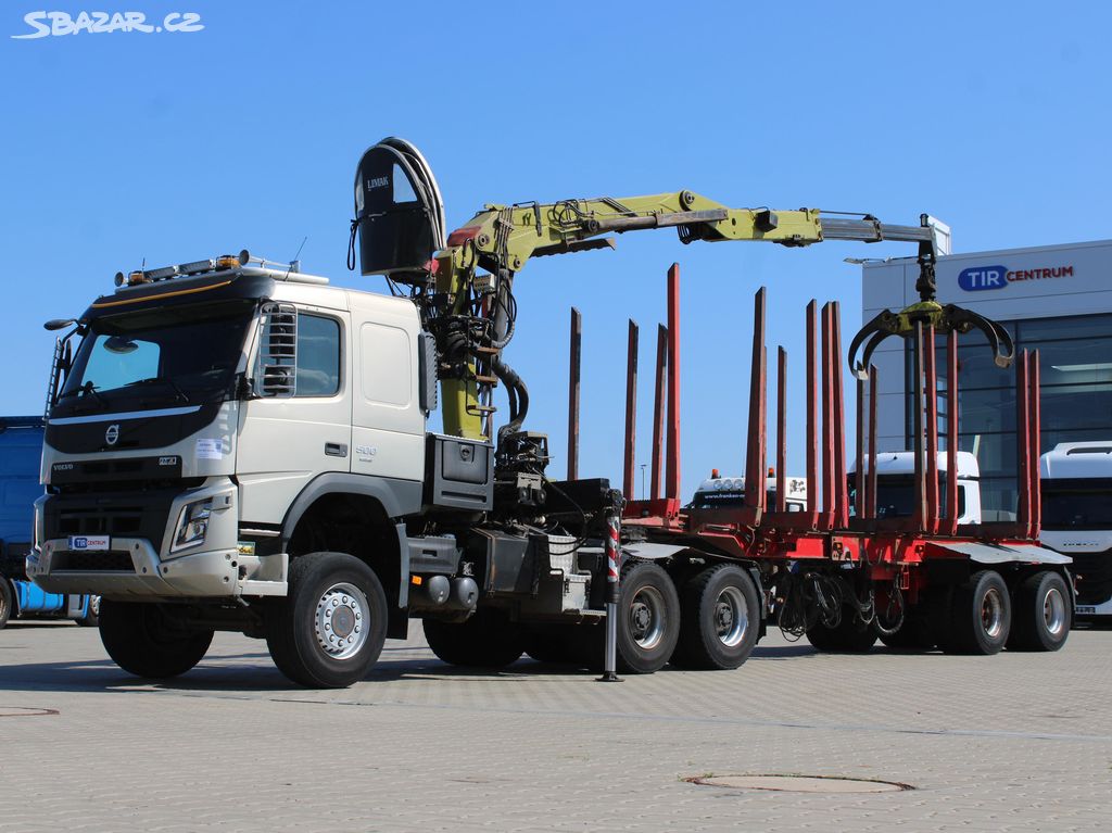 Volvo FMX 500, 6X6, LOGLIFT F265Z95 + přívěs DOLL