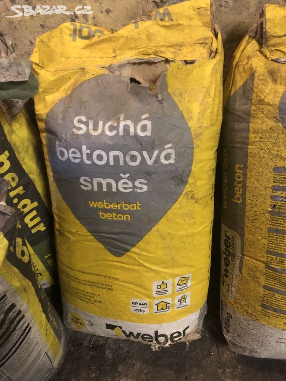 Suchá betonová směs WEBER - ZA ODVOZ