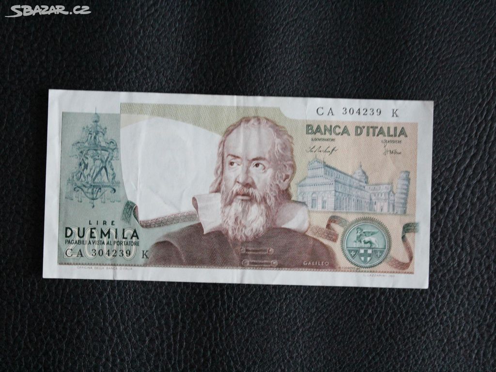 Itálie 2000 Lire Galileo