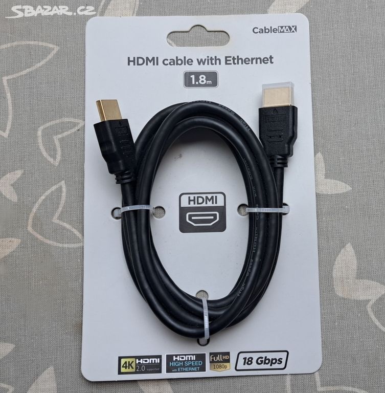 HDMI kabel CableMax 1,8 metru