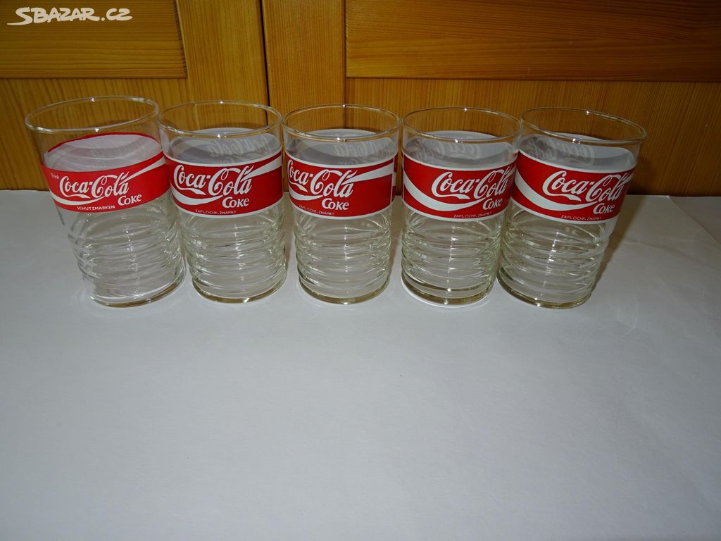 Retro skleničky Coca Cola