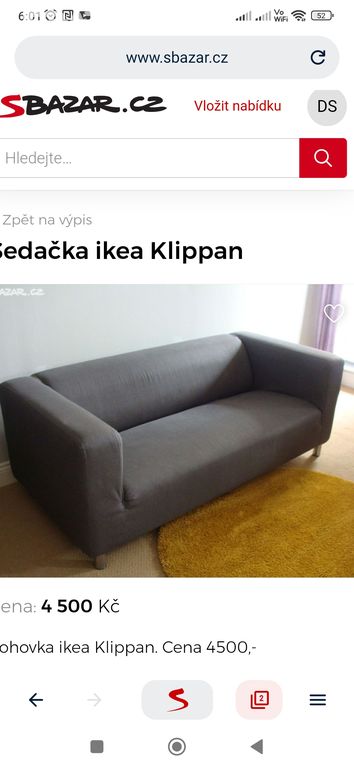 Gauč Ikea.