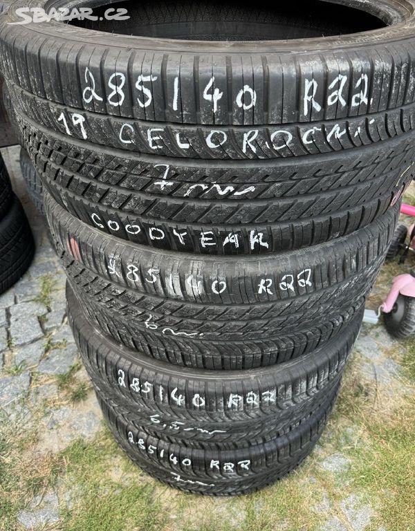 285/40 r22 GoodYear.