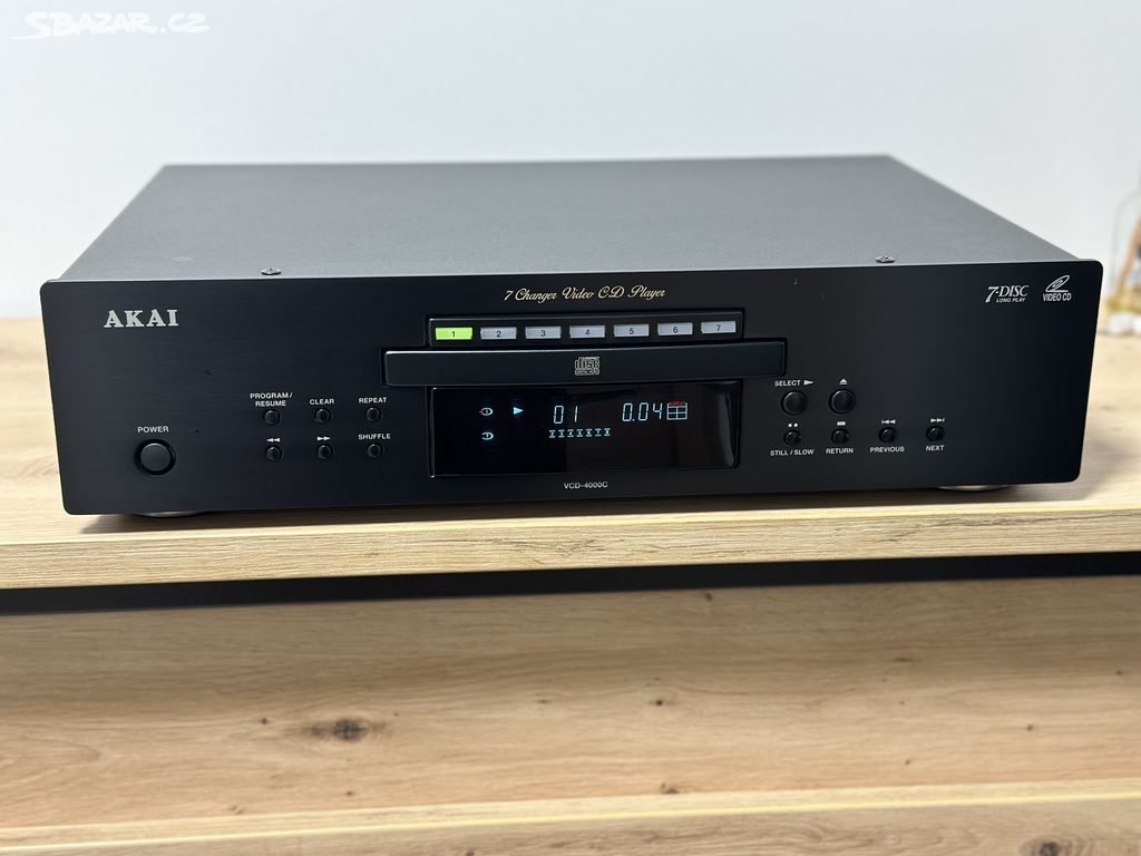 AKAI VCD-4000C VÝBORNÝ CD PŘEHRÁVAČ / MĚNIČ !!