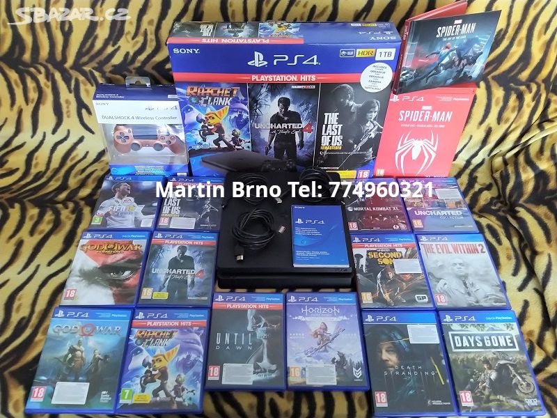 Herní konzole Playstation 4 SLIM 500GB - TOP STAV