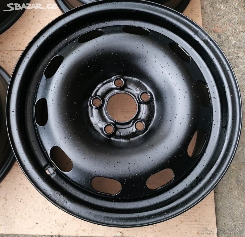 Plechové disky 15" 5X100 J6.0 ET38 Škoda VW,Seat