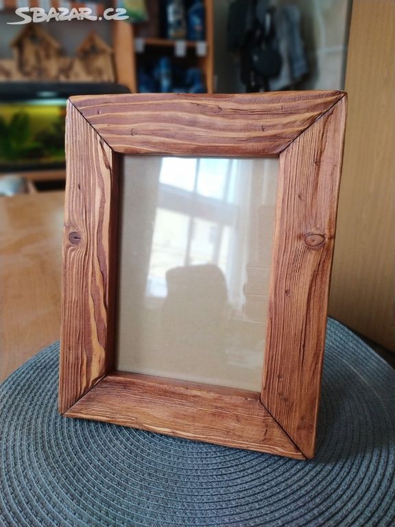 Dřevěný fotorámeček 13 x 18cm