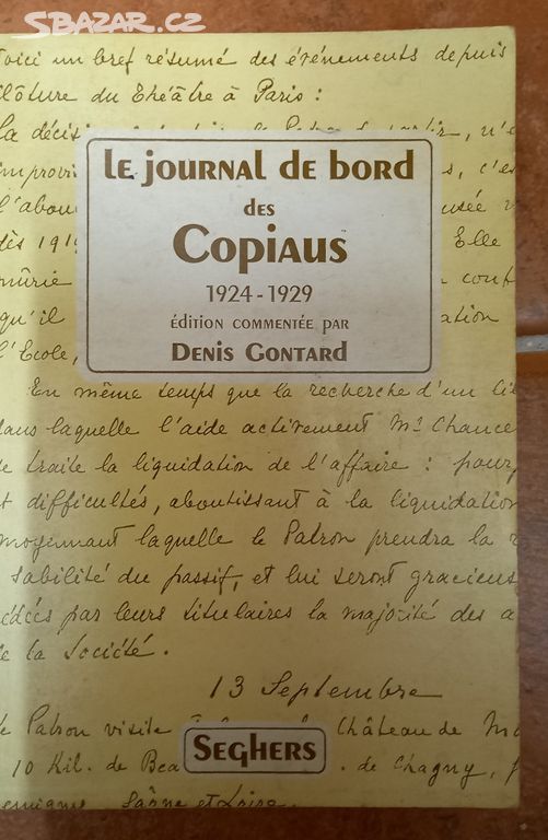 kniha Le journal de bord dep copiaus 1924-1929
