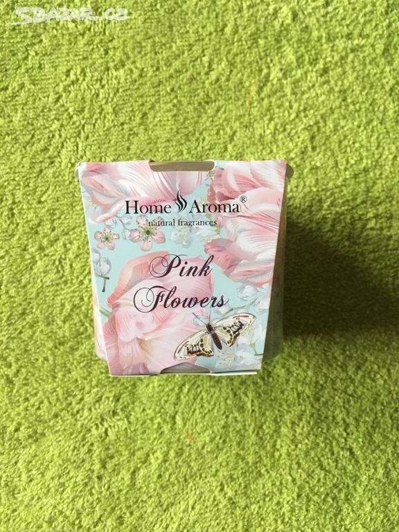 NOVÁ vonná svíčka Home Aroma Pink Flowers